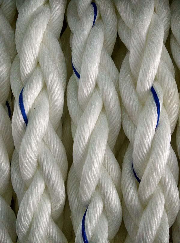 Eye Splice Polypropylene Monofilament Rope , Hollow Braided Poly Rope