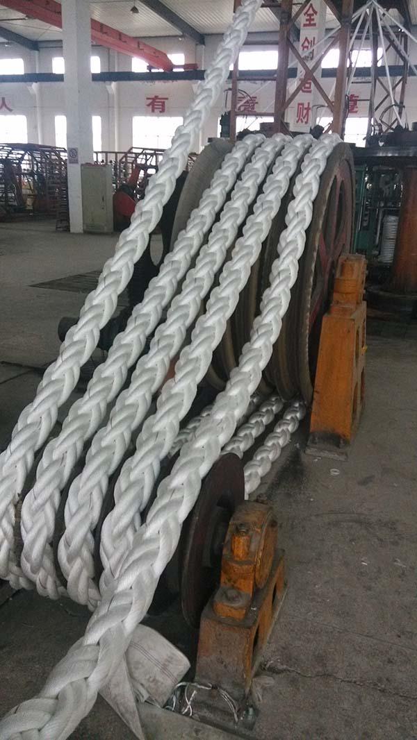 64mm 8 Inch Nylon Mooring Rope 200m Solvents Resistance For Marine Ship