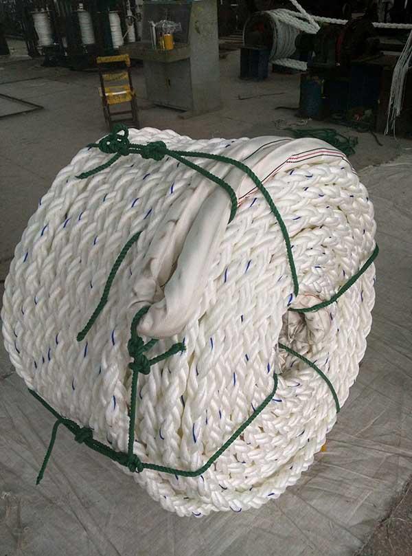Marine 64mm Diameter Nylon Mooring Rope Dry Quickly High Color Retention