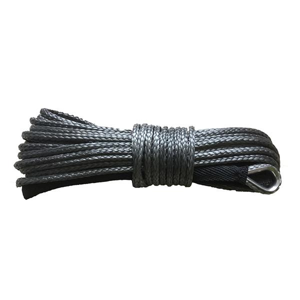 No Kink 8mm X 15m Synthetic Winch Rope Prestretched Smooth Tight Structure