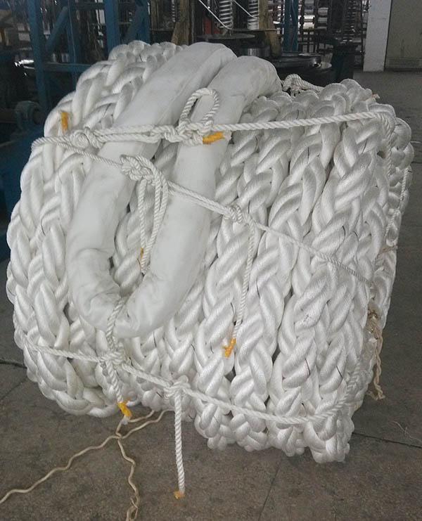 8 Strand Polypropylene Mooring Rope Diameter 96mm Length 220 Meters