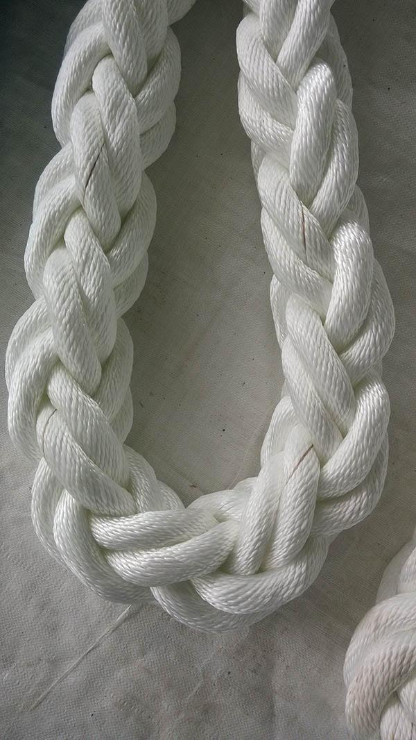 8 Strand Large Mooring Rope , Hawser Super Dan Floating Marine Dock Lines