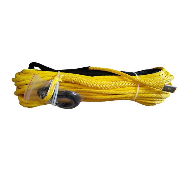 12mm*30m Harbor Freight Winch Rope With Hook , Offroad Nylon Winch Cable