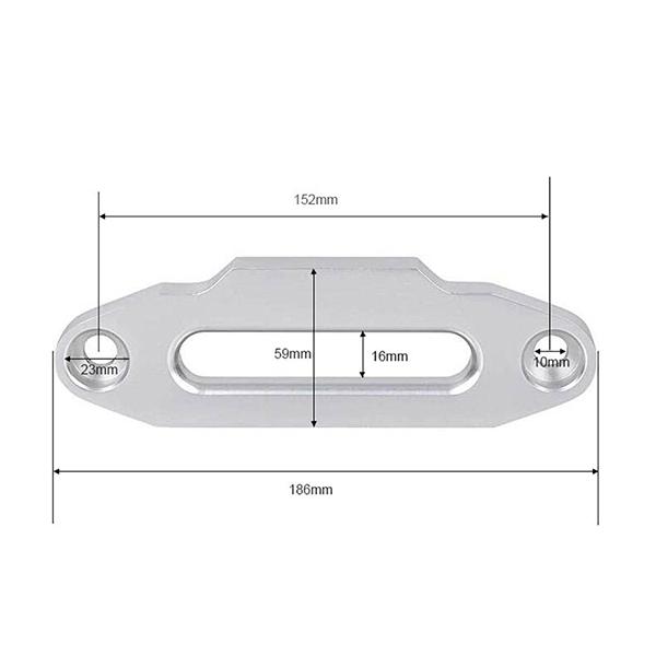 Aluminium 152mm Winch Cable Roller , Harbor Freight Fairlead Customized