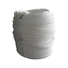 3 Strand White Polyester Mooring Rope For Narrowboats ,  220 Meters Cordage Rope