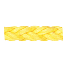 Yellow High Strength Polypropylene Mooring Rope Chemical Resistane