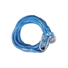 5mm x 6m trailer winch rope blue color with S hook uhmwpe fiber rope