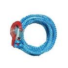 7mm x 7m trailer winch rope blue color with  hook uhmwpe fiber rope