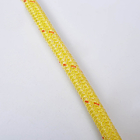 Yellow Solid Braid Polypropylene Rope , Dyed Hollow Braid Rope Hard Wearing
