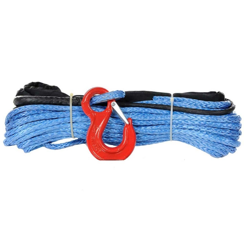 Blue Fiber Winch Cable , 4x4 Offroad 10k PP Nylon Rope Woven Bag Packed