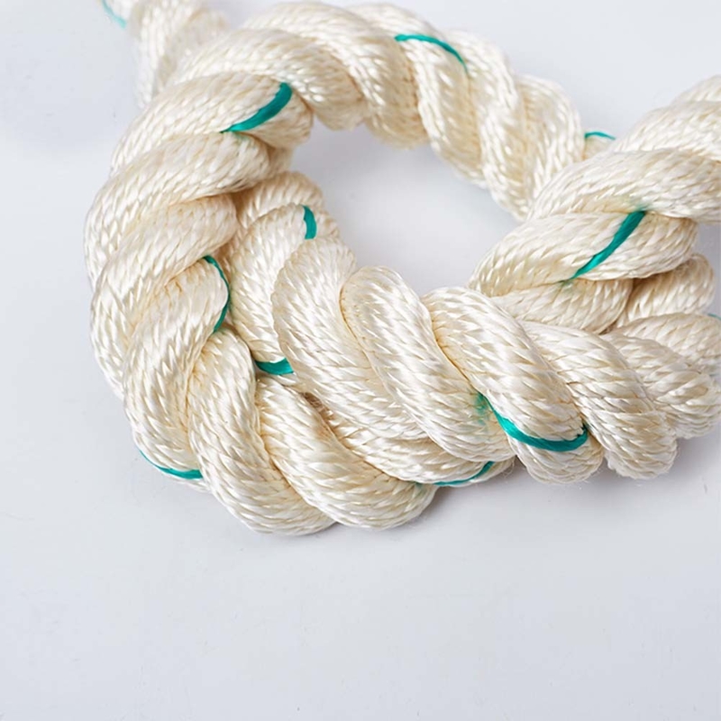 Hawser Laid 3 Strand Polyester Rope 14mm , Polyamide 1 Inch 3 Strand Nylon Rope